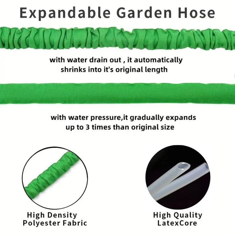 2024 Expandable Magic Hose, High - Pressure Car Wash, 7Water Spraying Functions, Water Gun, Home Garden Watering Hose garden hose - Acyl.shop