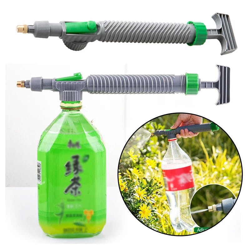 High Pressure Air Pump Manual Sprayer Adjustable Drink Bottle Spray Head Nozzle Garden Watering Tool Sprayer Agriculture Tools - Acyl.shop